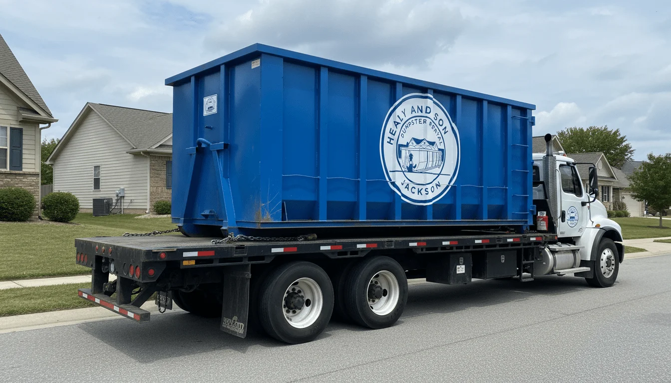Dumpster On a Truck